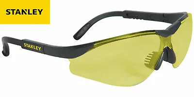 £6.99 • Buy Stanley Half Frame 3 Way Adjustable Protective Eyewear Safety Glasses Amber Lens