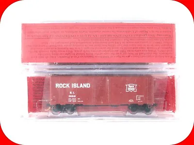 N Scale *ROCK ISLAND* 40' Box Car 2-Pack Set - RI #26685 26819  - Deluxe 143102 • $41.99