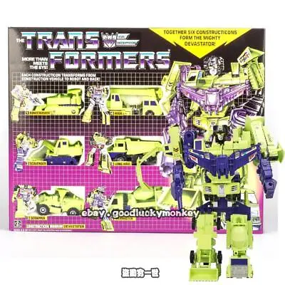 Transformers G1 Devastator Green Reissue 84 Action Figure Robot Gift Collect Toy • $57.47