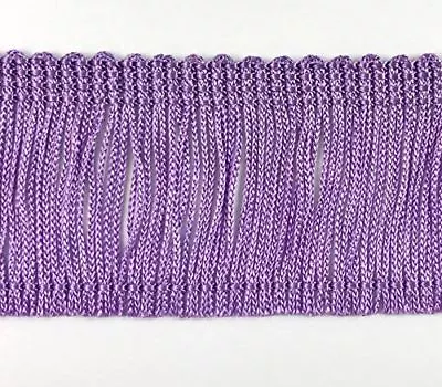 TRIMPLACE Lilac 2  Rayon Chainette Fringe - 9 Yards • $13.87
