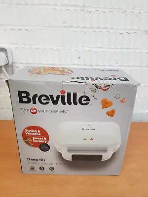 £26.99 • Buy Breville New Deep Fil 2 Slice Sandwich Toaster, White - VST091