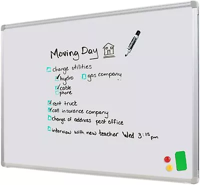 HAND IN HAND Wall Mounted Magnetic Whiteboard 60x90 Cm With Free Gift  • $42.99