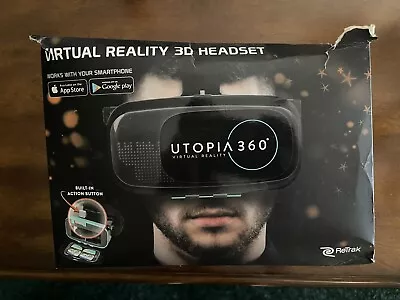 Utopia 360 Virtual Reality 3D Headset ReTrak Works With Smartphones New  • $15