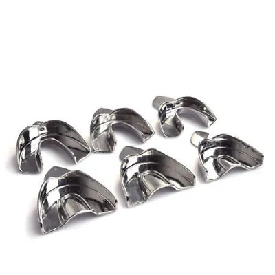 1 Box Non-Perforated Dental Autoclavable Stainless Steel Metal Impression Trays • $16.14