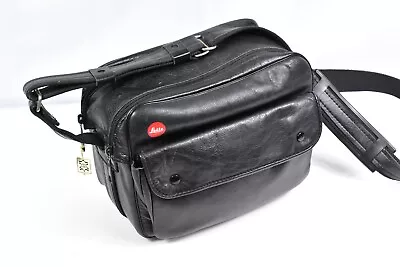Genuine Leica Leather Camera Shoulder Bag For M-System Hard Case & Foam Inside • £50