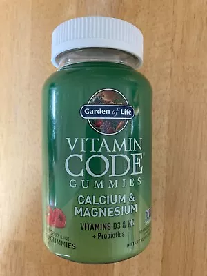 Garden Of Life Vitamin Code Gummies Calcium Magnesium 60 Gummies Exp 2/25 Sealed • $15.99