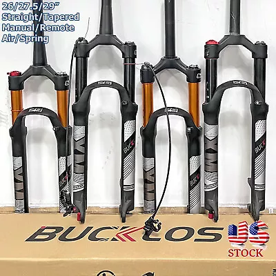 BUCKLOS 26/27.5/29  XCM/XCT/XCR Bike Suspension Fork 120/100mm Straight/Tapaered • $57.76