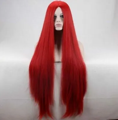For Cosplay Sally 95cm Long Straight Red Cosplay Wig + Wig Cap+Free Shipping • $19.99