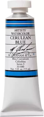 M. Graham 1/2-Ounce Tube Watercolor Paint Cerulean Blue • $26.15