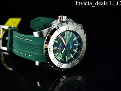 Rare Invicta Men's 52mm Pro Diver OCEAN MASTER Quartz FOREST GREEN DIAL SS Watch • $64.99