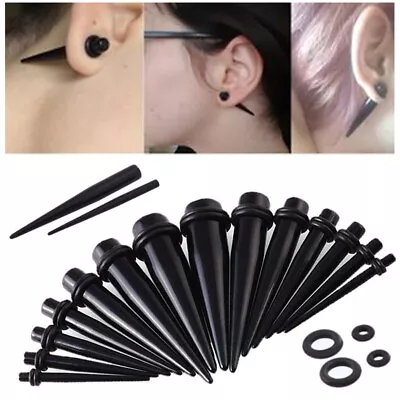 1pcs Acrylic Ear Stretching Gauge Kit Taper Tunnel Plug Expander Piercing HOT • £2.08