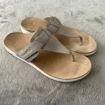 Dansko Cece Pearl Metallic Leather Thong Sandals Shoes Women's 40 US 9 9.5 • $34.78