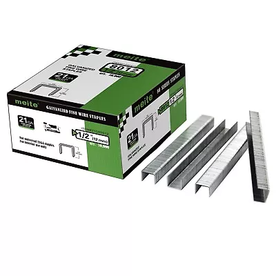 Meite 21GA 1/2-In Crown Upholstery Staples 80 Type 1/4  To 5/8  Staple 10000Pcs • $12.50