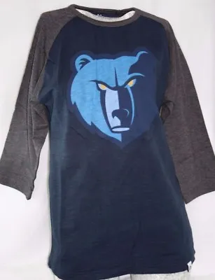 NEW Youth Kids Boys MAJESTIC NBA Memphis Grizzlies 3/4 Sleeve Raglan Shirt • $19.99