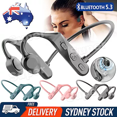 Waterproof Bone Conduction Earphones Wireless Bluetooth Sport Headphones Headset • $9.85