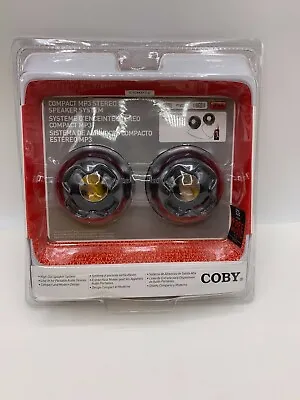 COBY Compact MP3 Stereo Speaker System CSMP16 CSMP16NIB • $12.34