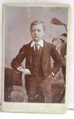 Scholarly Looking Victorian Child 1 X CDV Card 1880-1900's • £4.20