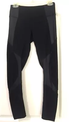 90 DEGREE By REFLEX BLACK W/SILKY GRAY ACCENTS LEGGINGS - S • $15