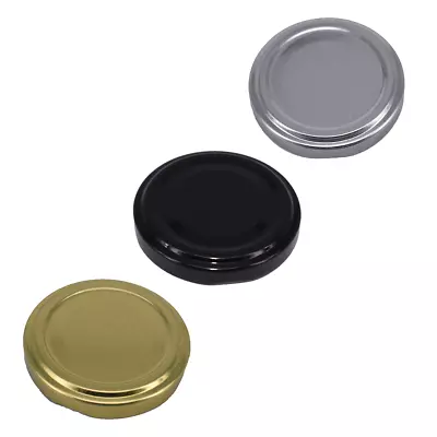 Nutley's 53mm Jam Jar Lids Airtight Vinegar Proof Twist Off Gold Silver Black • £7.50