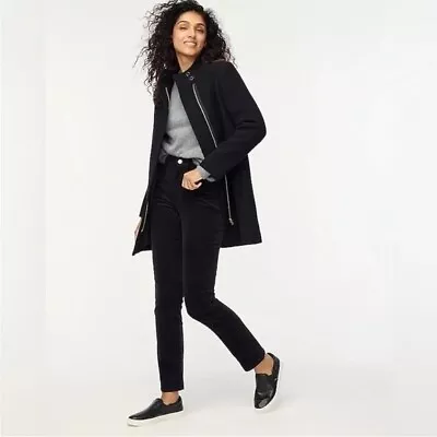 J. Crew Oversized City Coat Black Size 4 NWT • $120