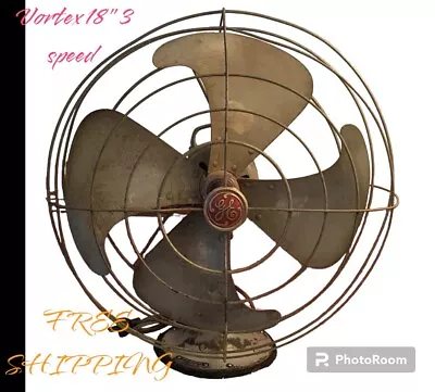 Vintage General Electric GE Vortalex 18  Fan  Works Great Rare Piece Org • $159.99