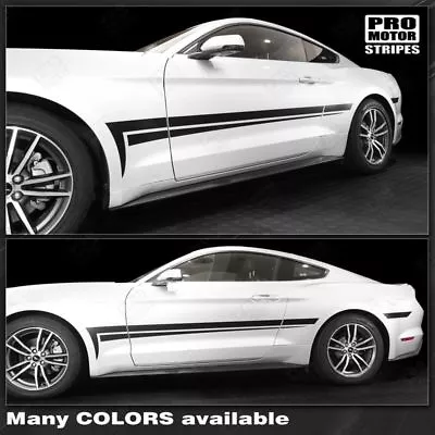 Ford Mustang 2015 2016 2017 Side Accent Stripes Decals (Choose Color) • $47.60