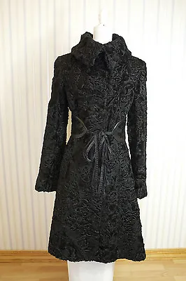 Maximilian Black Lamb Fur Coat US 4 • $2050