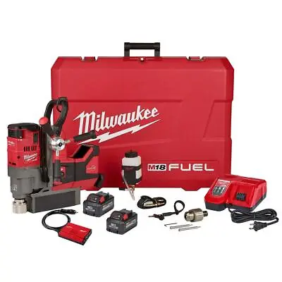 Milwaukee M18 Fuel 1-1/2Inch Lineman Magnetic Drill Kit • $2729