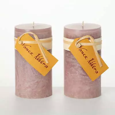 Sullivans Vance Kitira Set Of 2 Pillar Candles Clean-Burning Environmental- • $40.03