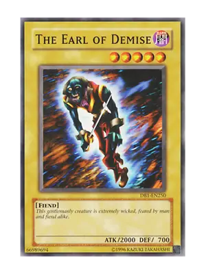 The Earl Of Demise - Mint / Near Mint Condition YUGIOH Card • $2.30