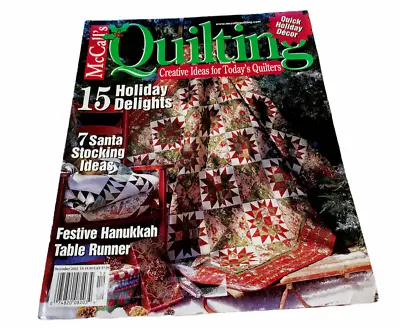 $8.98 • Buy McCall's Quilting Creative Ideas For Today Quilters December 2002~15 Patterns