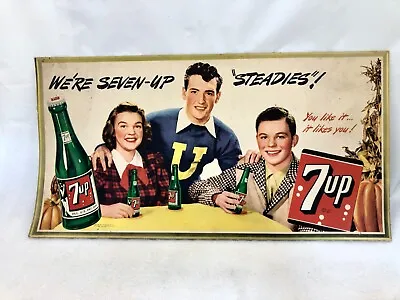 Vintage 1948 Cardboard 7up Advertisement • $60