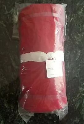 Pottery Barn Mason RED TABLECLOTH 70x108 Retail $149 NEW Free Shipping • $49.95