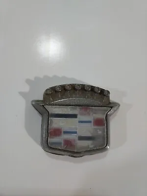 Vintage Cadillac 2017027 Trunk Lock Cover Badge/Emblem & Base • $25