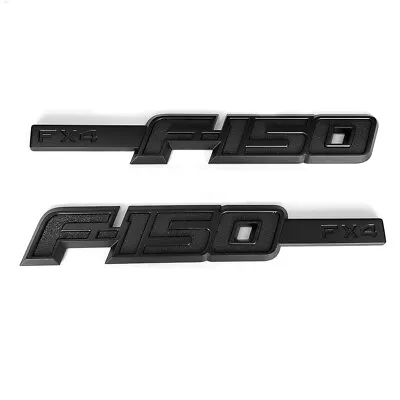 2x OEM F150 Fx4 Side Fender Emblem F-150 Rear Badges 3D Fits F-150 Black A • $33.70