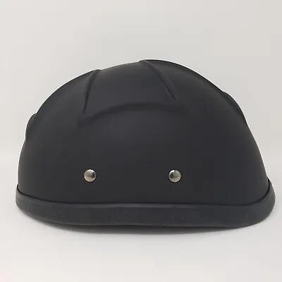 Daytona Helmets Skull Cap EAGLE- 3D Iron Cross Dull Black (LARGE) • $89.54