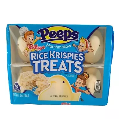 Easter Peeps Marshmallow Chicks Rice Krispies Treats Holiday Candy 10 Gift Snack • $8.95