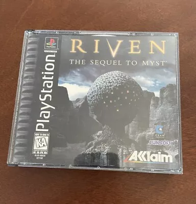 Riven: The Sequel To Myst PlayStation 1 PS1 Complete All 5 Discs & Manual TESTED • $23.95