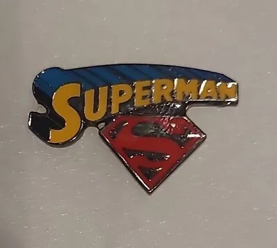 DC Comics  Superman Written Logo & Chest Logo  Enamel Pin -new • $9.99