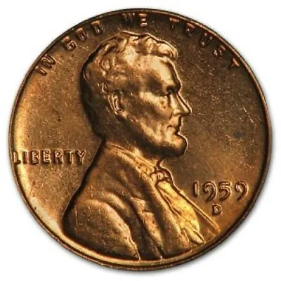 1959 D - Lincoln Memorial Penny - BU • $1.49