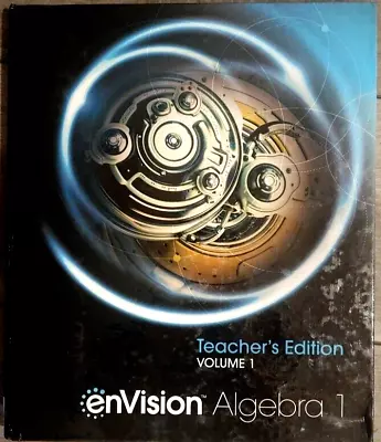 EnVision Algebra 1 Teachers Edition Volume  1 • $55