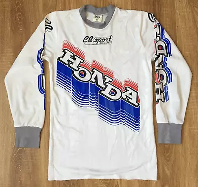Honda Team Racing Vintage CB Sport Belgium Moto Cross Motocross Jersey Size S • $118.99