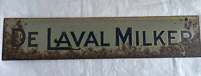 Vintage De Laval Milker Double Sided Advertising Sign Farm Decor • $246