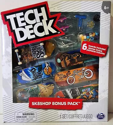 Tech Deck Flip SK8SHOP Bonus Pack 6 Boards Lucas Rabelo Rune Glifberg Tom Penny • $19.99