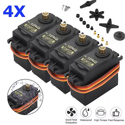 4pcs Waterproof MG995 Metal Gear Torque Digital Servo For RC Helicopter Car Boat • $19.95