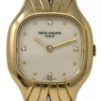 Patek Philippe La Flamme 4815/1 31mm Yellow Gold Diamond Quartz 1YrWTY #792-1 • $11995