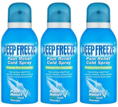 £12.45 • Buy 3 Packs X Deep Freeze Pain Relief Cold Spray - 150ml