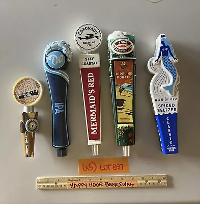 ✅ (5) Beer Tap Handles Kona Coronado Pizza Port Surf Beach Mermaid Handle Lot • $68