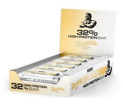 Weider 32% High Protein Bar 12 X 60g  Casein Milk Protein | Egg White Protein • $39.15