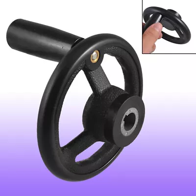 3 Spoke 12mm Bore 100mm Diameter Hand Wheel Revolving Handle For Milling Machine • $15.73